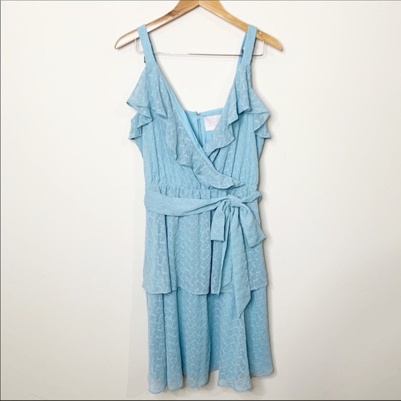 GAL MEETS GLAM Helena Eyelet Ruffle Dress Sz 6 - Picture 3 of 3